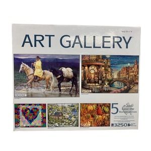 Art Gallery 5-In-1 3250‎ Piece Total Jigsaw Puzzles 8052Y